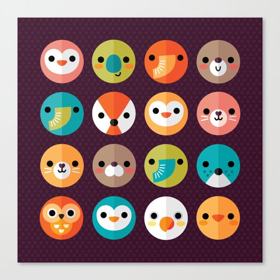 SMILEY FACES Canvas Print