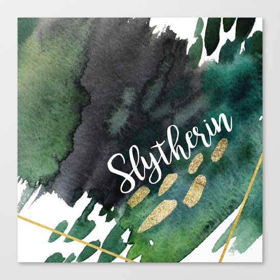 Slytherin Green Canvas Print