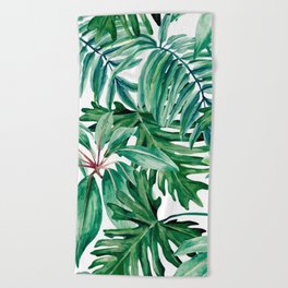 Tropical jungle Beach Towel