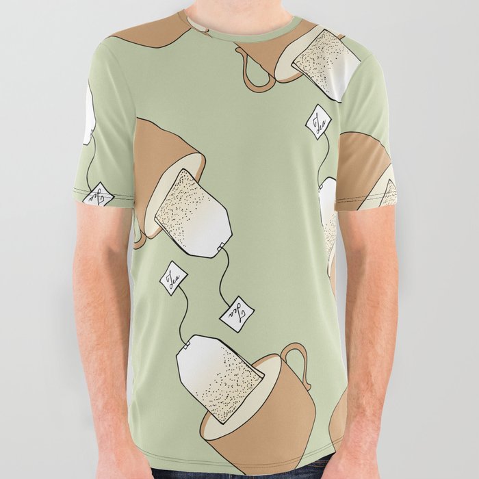Tea All Over Graphic Tee