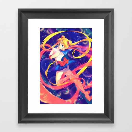 Sailor Moon Framed Art Print