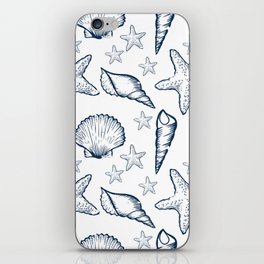 Clams and Shells Pattern - A day at the beach iPhone Skin