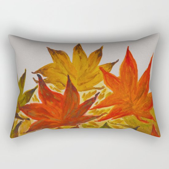 Autumn abstract watercolor 03 Rectangular Pillow