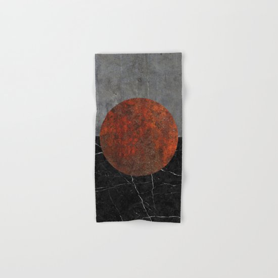 Abstract - Marble, Concrete, and Rusted Iron II Hand & Bath Towel
