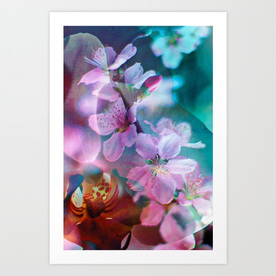 Double Flowers Art Print