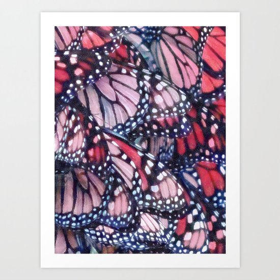 Monarch Butterflies Art Print