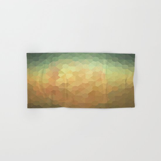Nature's Glowing Geometric Abstract Hand & Bath Towel