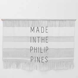 Made in the Philippines Minimalist Line Art Wall Hanging