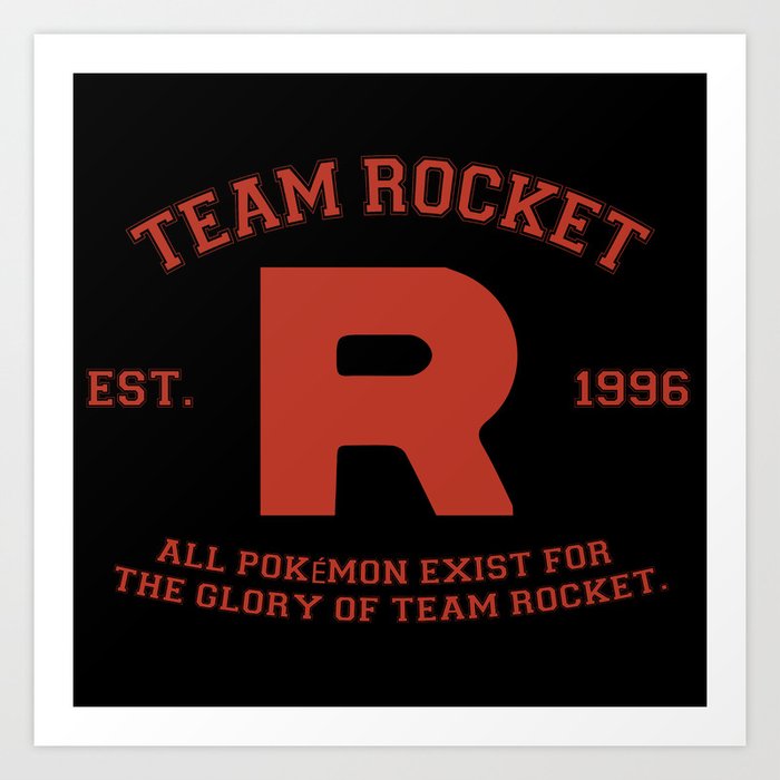 Team Rocket Art Print