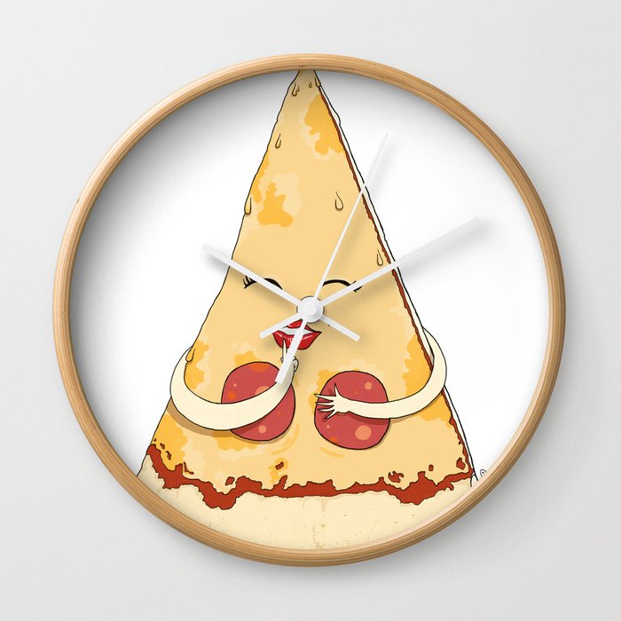 Sexy Pizza Wall Clock
