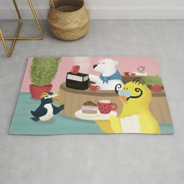 Welcome to the White Bear Café!  Area & Throw Rug