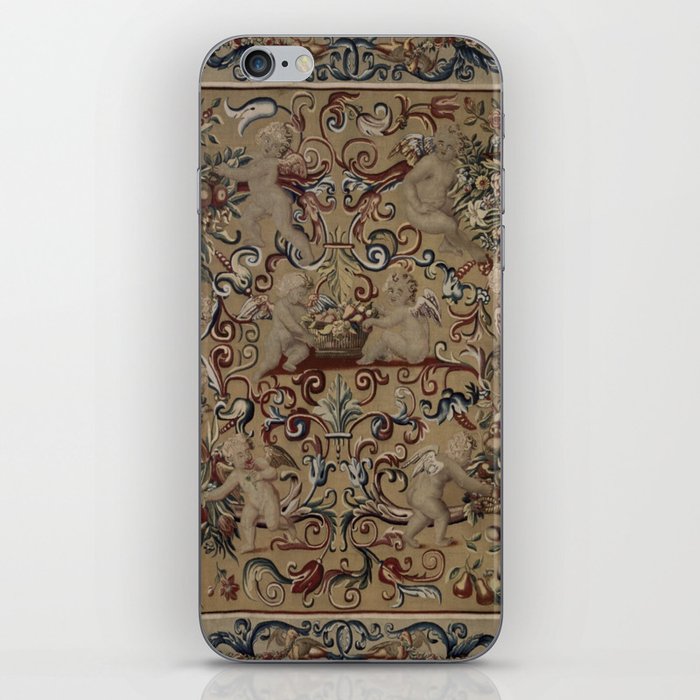 Antique 17th Century Drayton House English Tapestry iPhone Skin