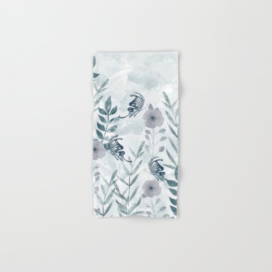 Watercolor floral garden II Hand & Bath Towel