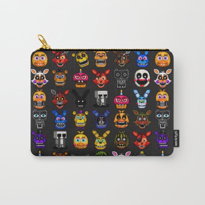 FNAF pixel art Carry-All Pouch