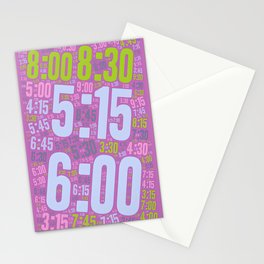 Pace run , number 024 Stationery Card