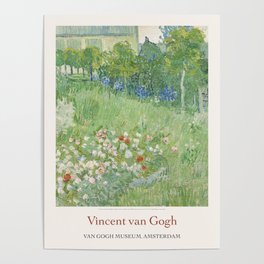 Vincent Van Gogh Daubignys Garden 1890 Art Exhibition Print Poster