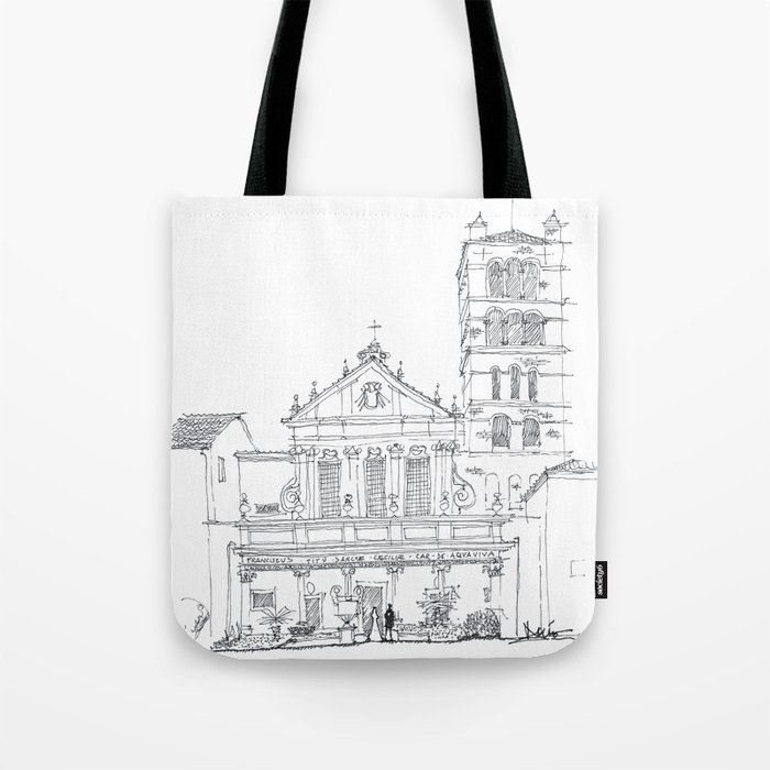 Basilica di Santa Cecilia in Trastevere Tote Bag