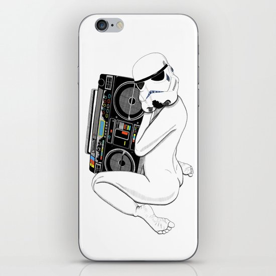 Boombox trooper iPhone & iPod Skin