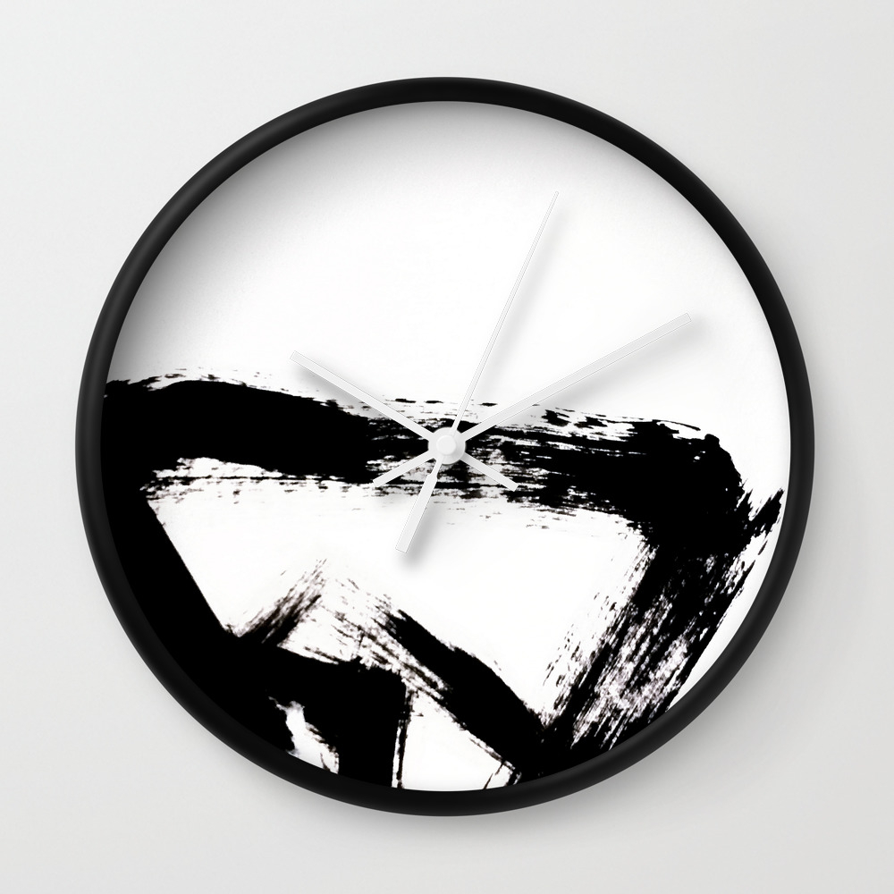 Brushstroke 8 A Simple Abstract Black And White India Ink