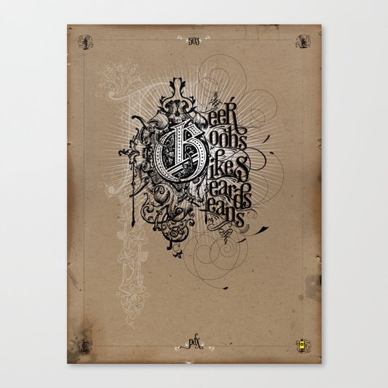 "Portland Parliament on Parchment" Canvas Print
