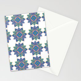 Yin yang flower mandala Stationery Cards