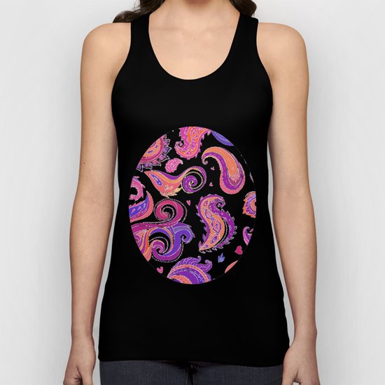 Indian Paisley Pattern 01 Unisex Tank Top