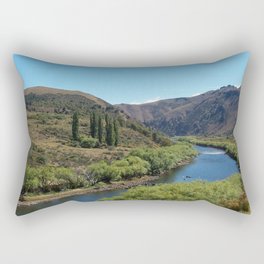 Argentina Photography - Blue River Going Through The Dry Savannah Rectangular Pillow