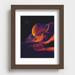 View From Planet Purple Recessed Framed Print
