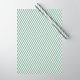 [ Thumbnail: Lavender and Dark Sea Green Colored Lined Pattern Wrapping Paper ]