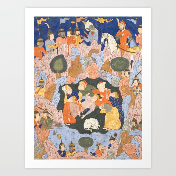 Seven Sleepers of Ephesus from the Book of Omens, 1515 Art Print