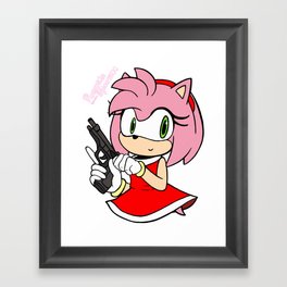 "Gotcha!" Framed Art Print