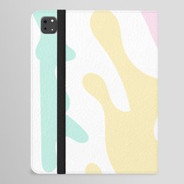 2 Abstract Shapes Pastel Background 220729 Valourine Design iPad Folio Case