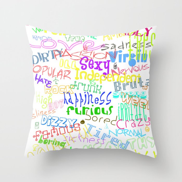 Colors of Life Throw Pillow