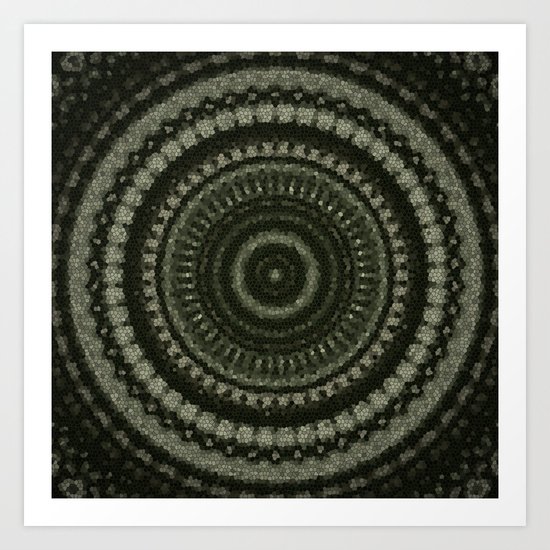 Fractal Kaleido Study 005 in CMR Art Print
