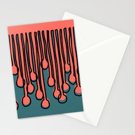 Running to you Living Coral Stationery Card