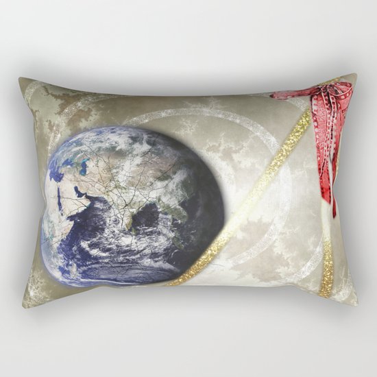 Cosmic Four of Wands Rectangular Pillow