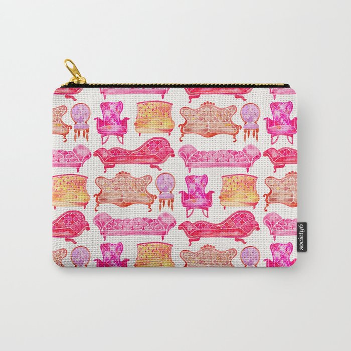 Victorian Lounge – Pink Palette Carry-All Pouch