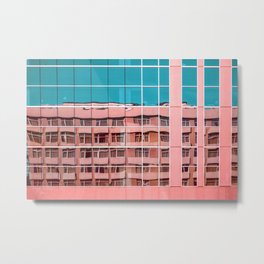 Summer in the City Metal Print | Color, Geometric, Windowphotography, City, Streetphotography, Architecture, Abstractcoral, Colorfulurbanart, Coralandaqua, Colorfulcity 