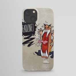Angry Boss Screaming Deadline iPhone Case