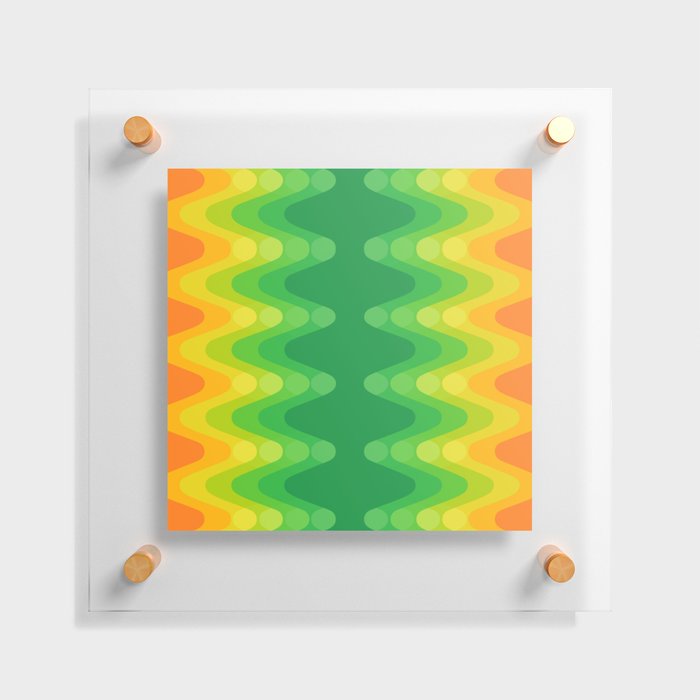 Sonic Wave Pattern 232 Floating Acrylic Print