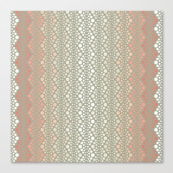 Retro Dotted Pattern 06 Canvas Print