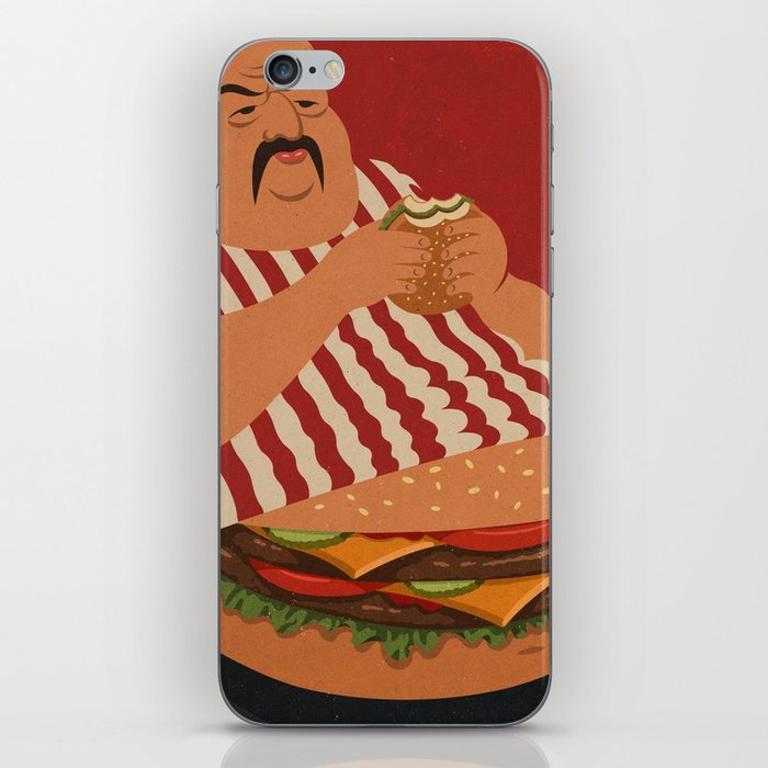burger man iPhone Skin