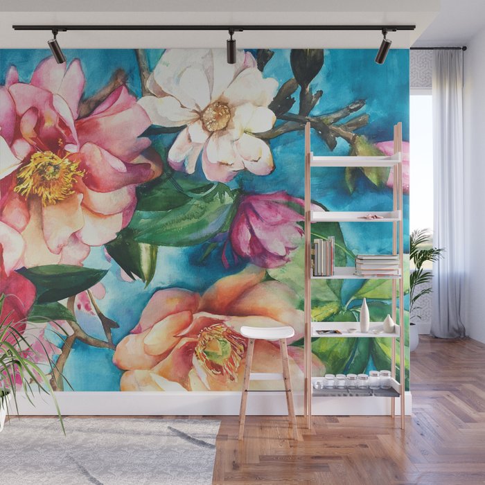 Tropical Floral I Wall Mural