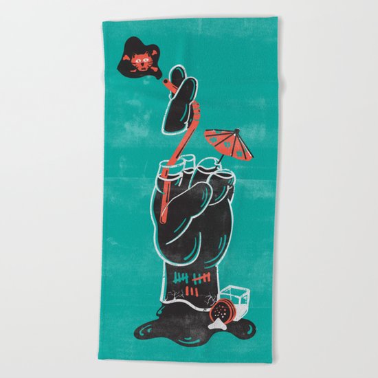 When Good Luck Goes Bad... Beach Towel