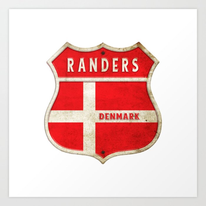 Randers Denmark of flag design Art by Rocky2020 | Society6