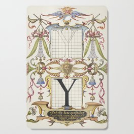 Vintage calligraphic art 'Y' Cutting Board