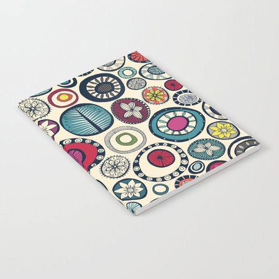 Honolulu hoops cream Notebook
