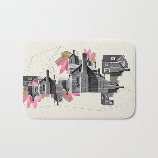 Filled with city Bath Mat