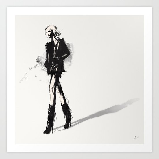 Fringe - Fashion Illustration Art Print