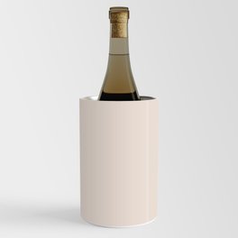 POLITE WHITE solid color. Pale neutral plain pattern  Wine Chiller